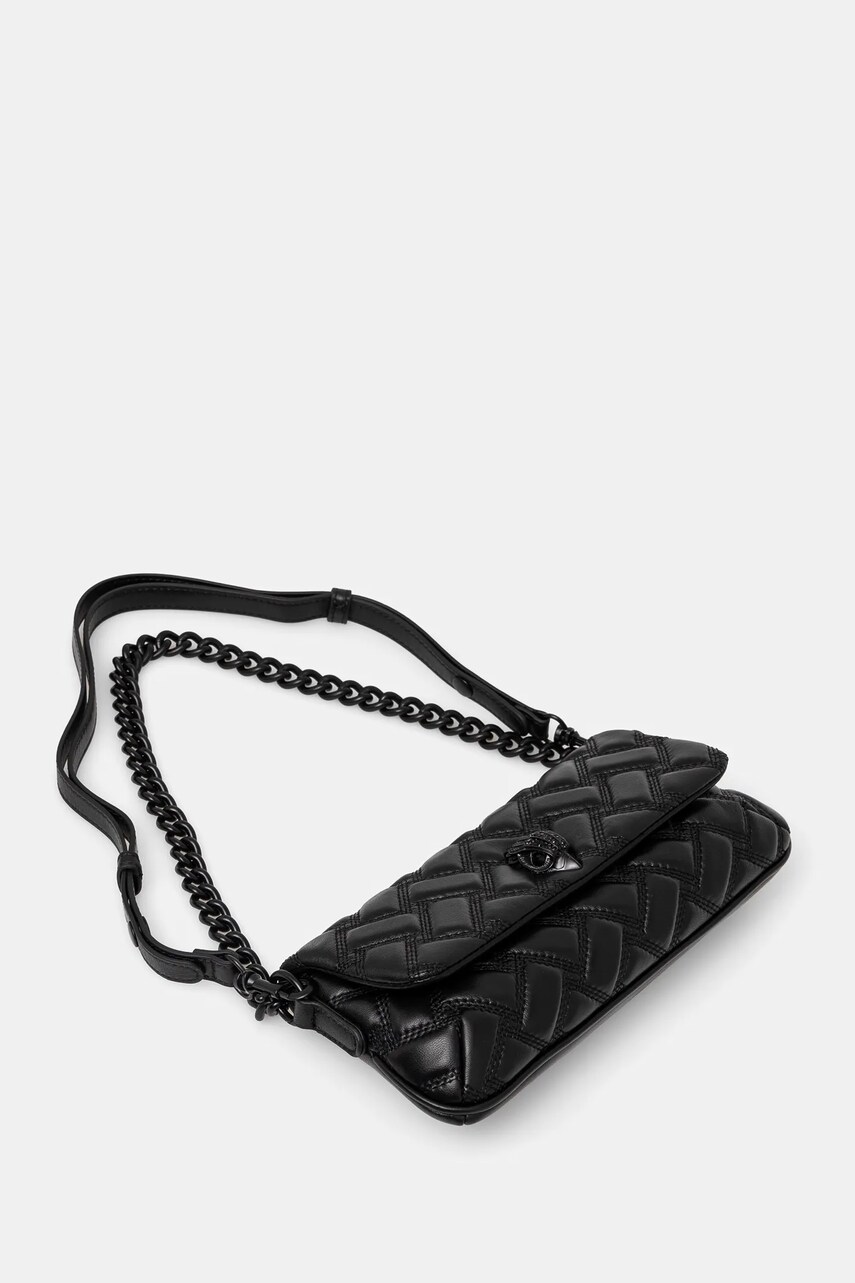 Шкіряна сумочка Kurt Geiger London колір чорний 4029000109