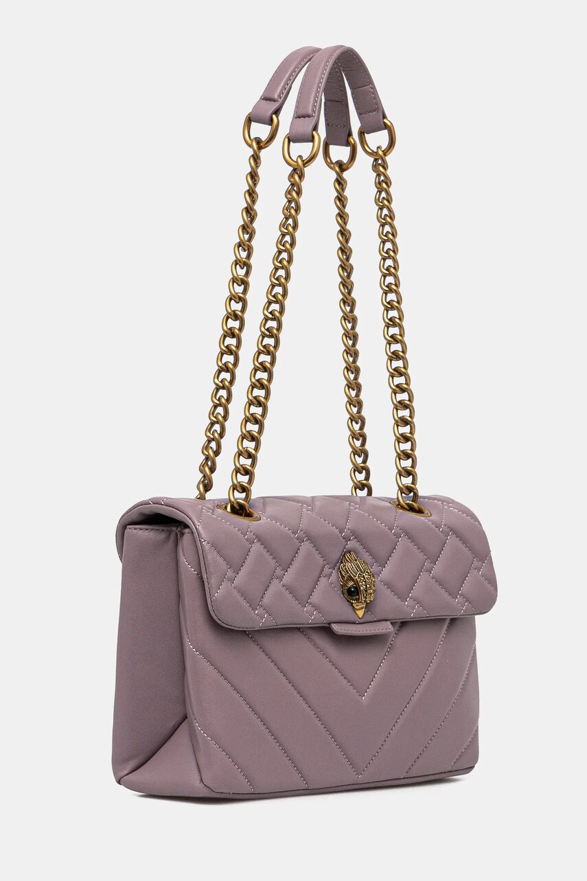 Шкіряна сумочка Kurt Geiger London колір фіолетовий 3586295109