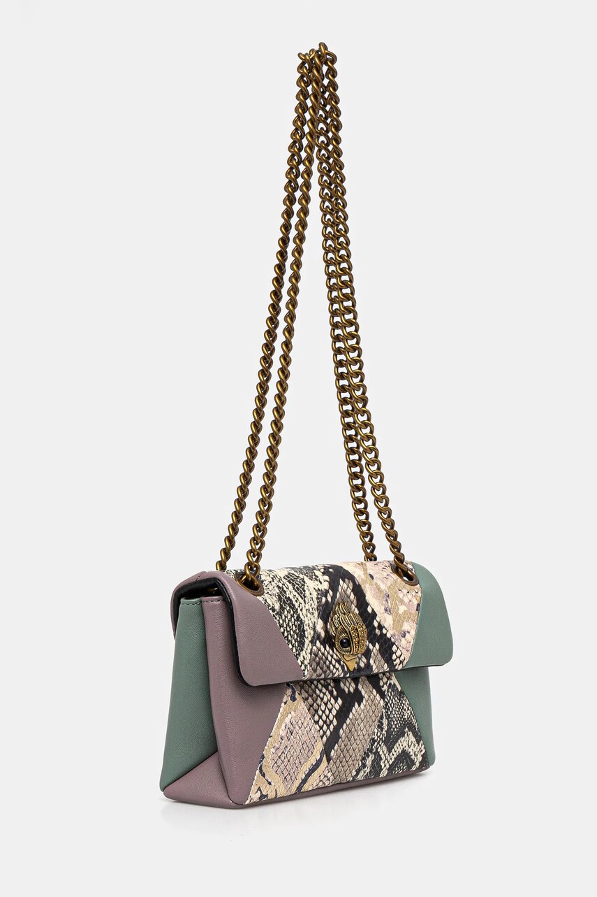 Шкіряна сумочка Kurt Geiger London колір зелений 4028699189