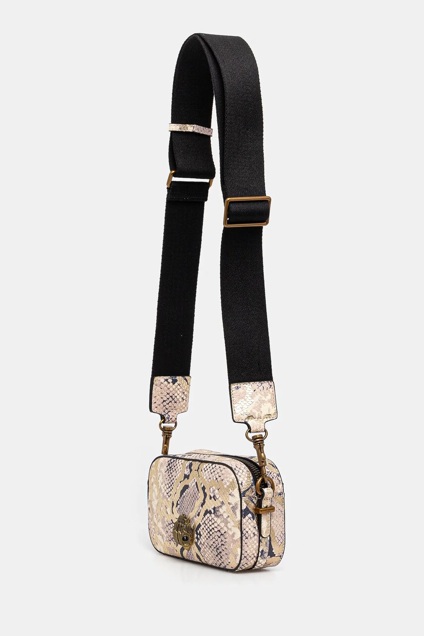Шкіряна сумочка Kurt Geiger London колір бежевий 8475666719