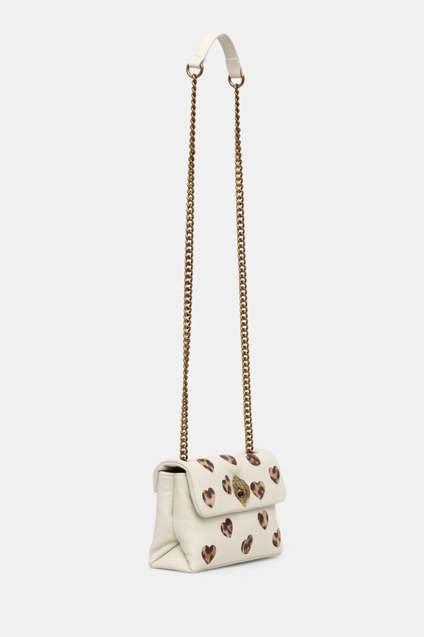 Шкіряна сумочка Kurt Geiger London колір бежевий 2716544129