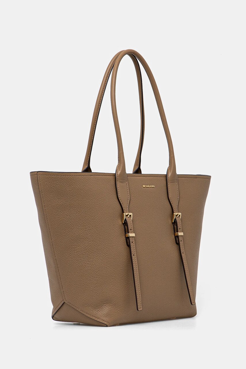 Шкіряна сумочка MICHAEL Michael Kors колір бежевий 30R5G9OT7L