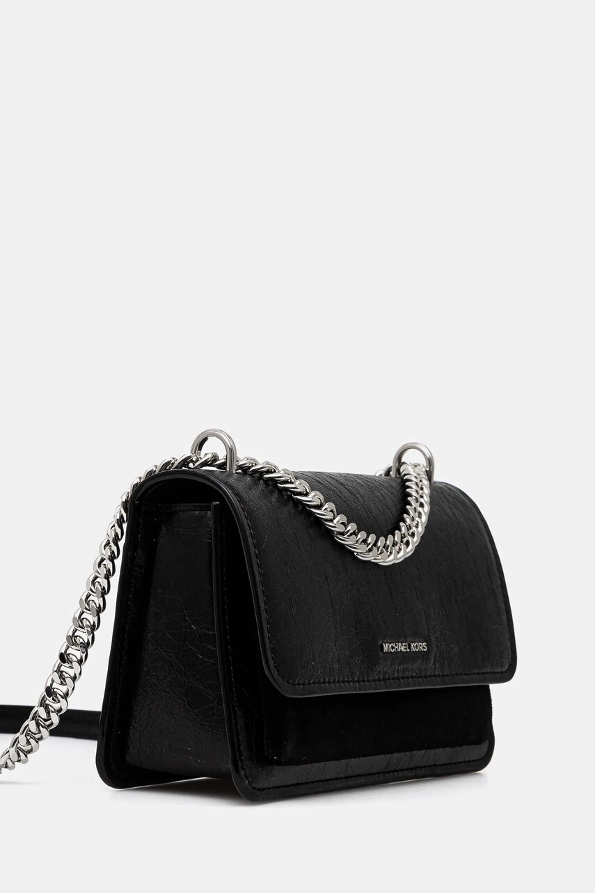 Шкіряна сумочка MICHAEL Michael Kors колір чорний 30F4SC7L3O