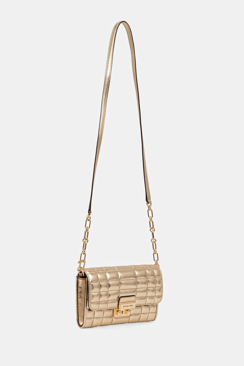 Шкіряна сумочка MICHAEL Michael Kors колір золотий 32S4G2RC9K