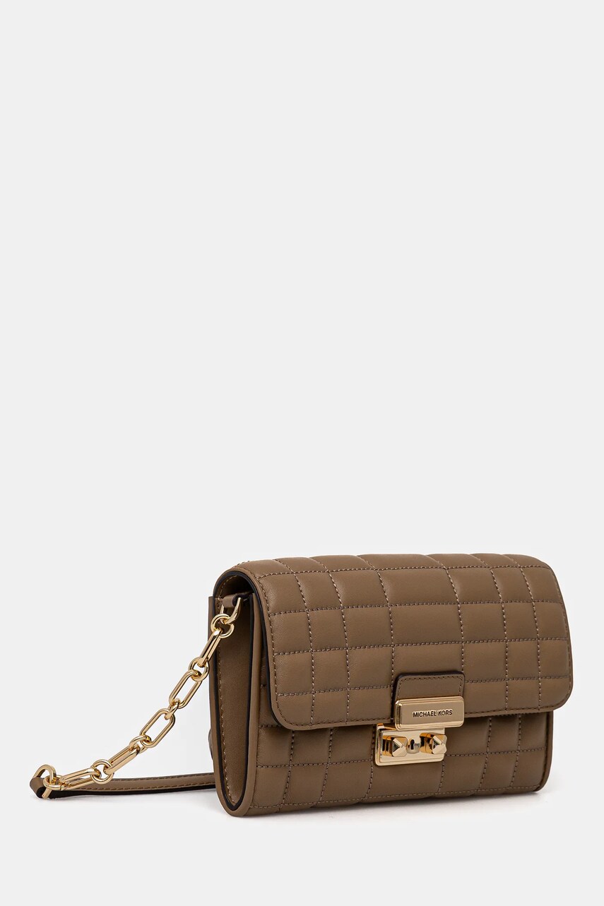 Шкіряна сумка MICHAEL Michael Kors колір бежевий 32S4G2RC9L