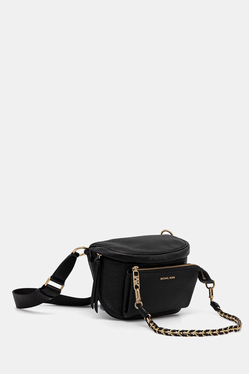 Шкіряна сумочка MICHAEL Michael Kors колір чорний 30S4G04M8L