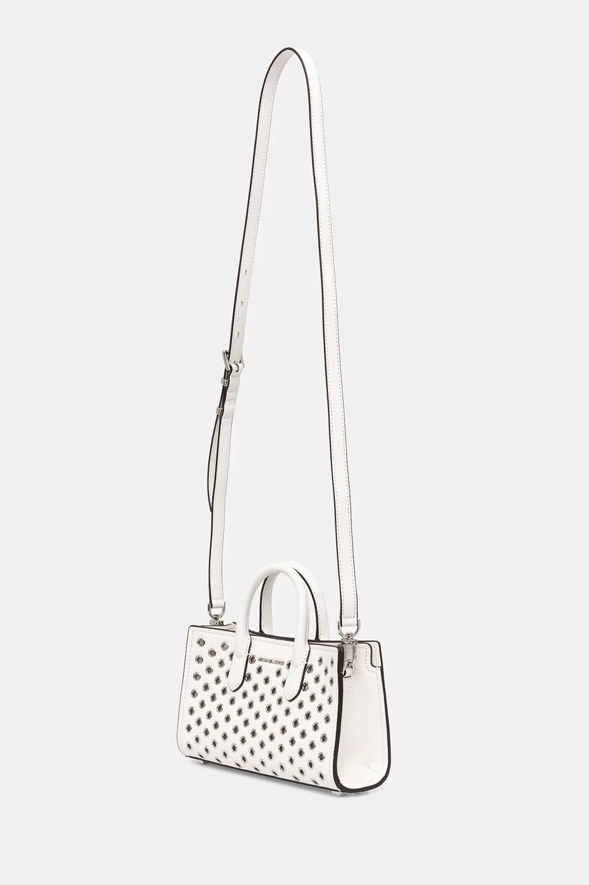 Шкіряна сумочка MICHAEL Michael Kors колір білий 32R5SETC0I