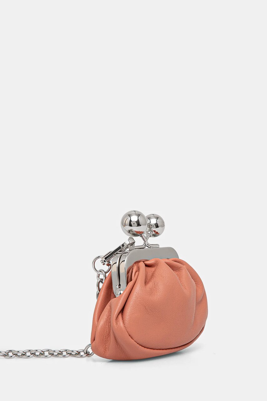 Шкіряна сумка Weekend Max Mara колір рожевий 2515721014600