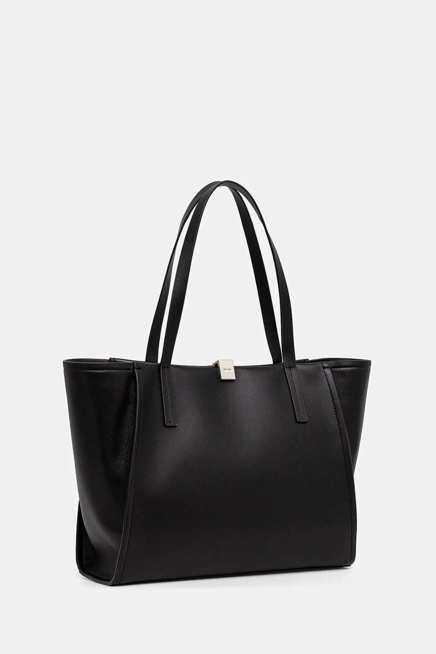 Шкіряна сумочка Calvin Klein колір чорний K60K612988
