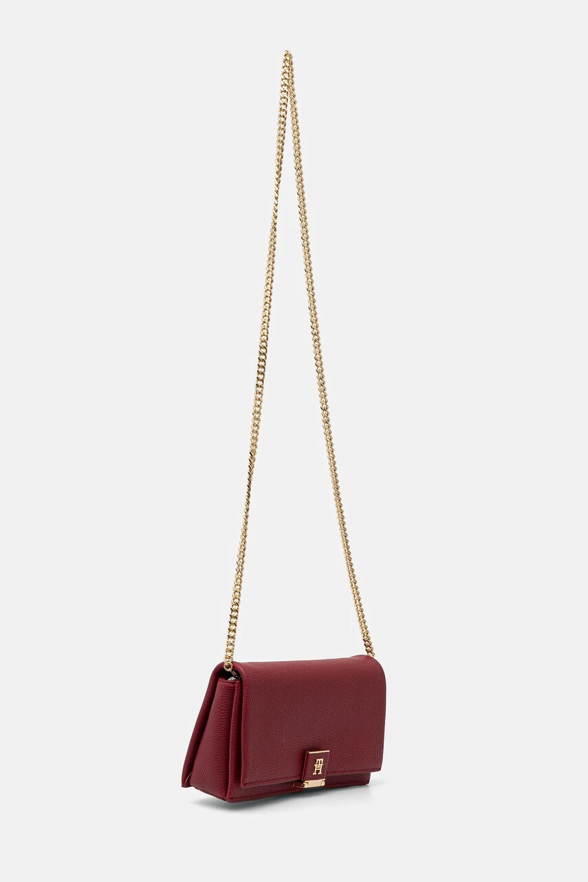 Сумочка Tommy Hilfiger колір бордовий AW0AW17403