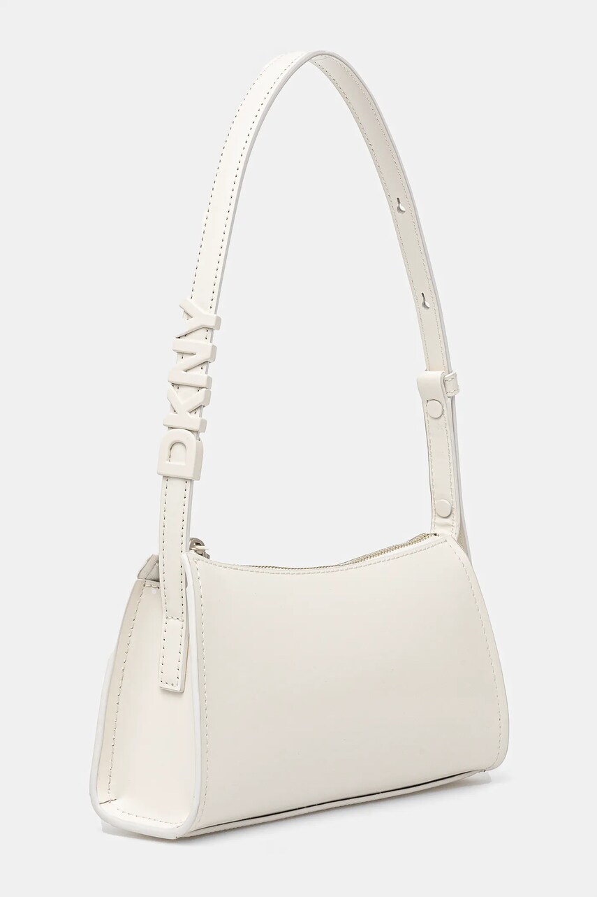 Шкіряна сумочка Dkny колір бежевий R513DG57