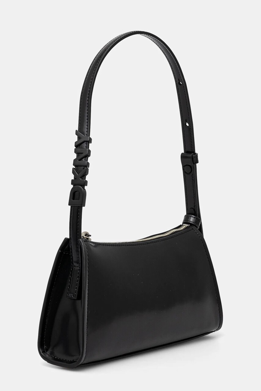 Шкіряна сумочка Dkny колір чорний R513DG57