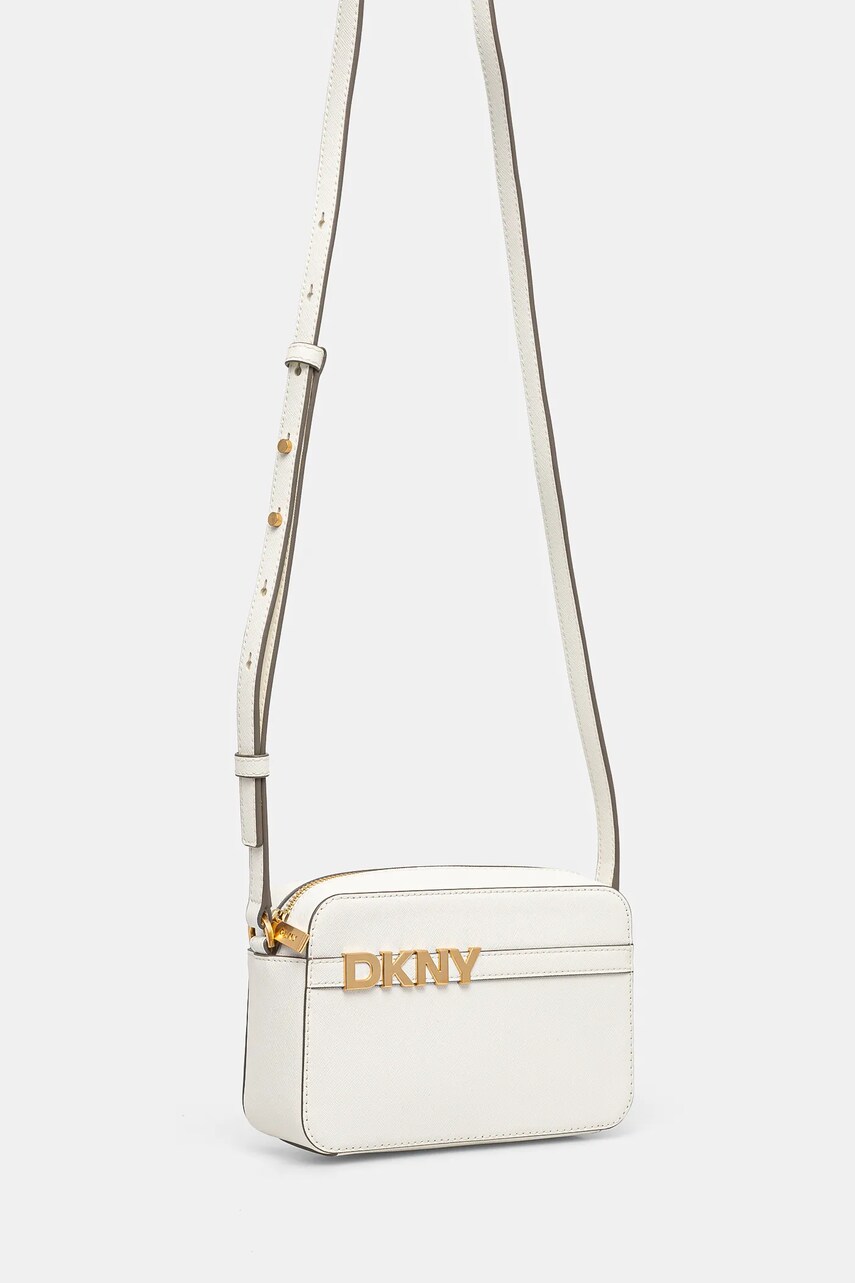 Шкіряна сумочка Dkny колір бежевий R51E1J31