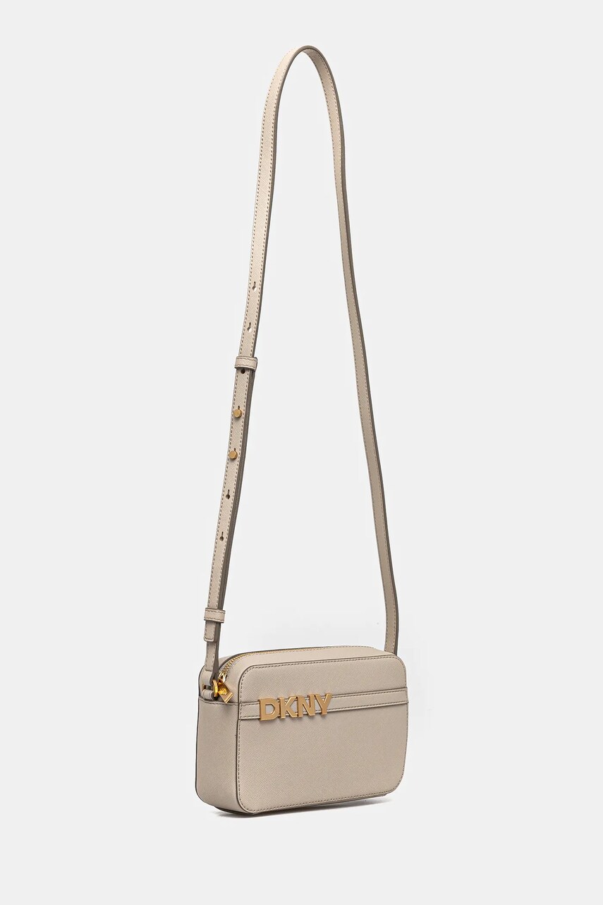Шкіряна сумочка Dkny колір бежевий R51E1J31