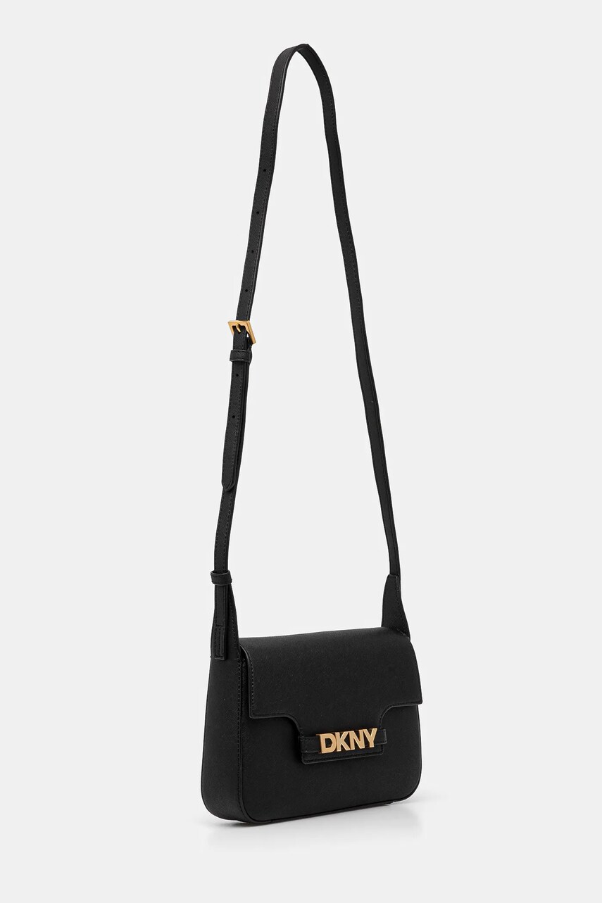 Шкіряна сумочка Dkny колір чорний R51E1J30