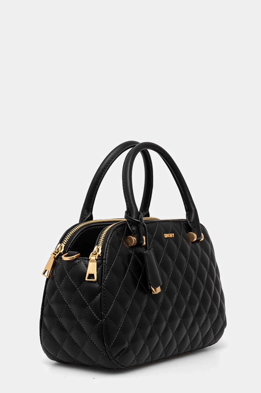 Шкіряна сумочка Dkny колір чорний R44DKI76