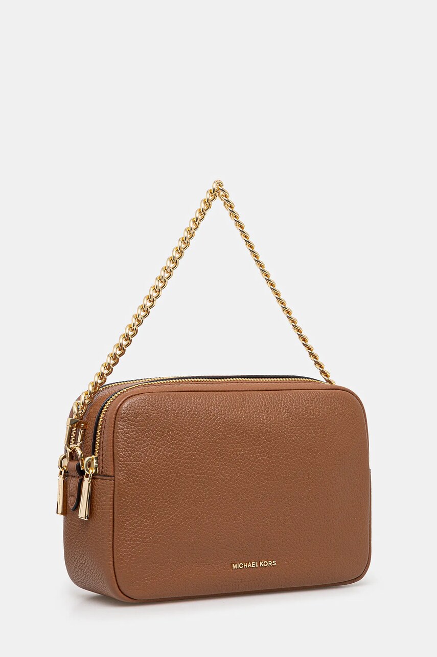 Шкіряна сумочка MICHAEL Michael Kors колір коричневий 32S5GYTC5L