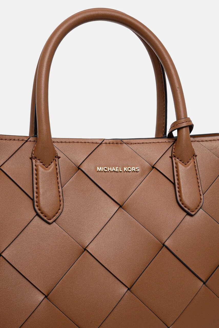 Шкіряна сумочка MICHAEL Michael Kors колір коричневий 30S5GETS2L