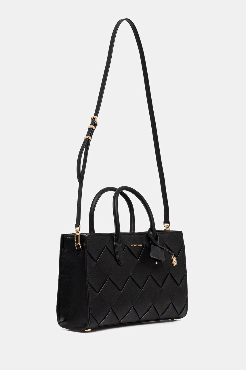 Шкіряна сумочка MICHAEL Michael Kors колір чорний 30S5GETS2L