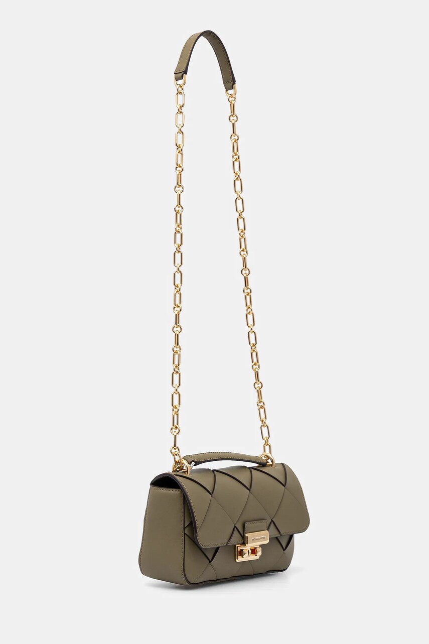 Шкіряна сумочка MICHAEL Michael Kors колір зелений 30S5G2RL5L