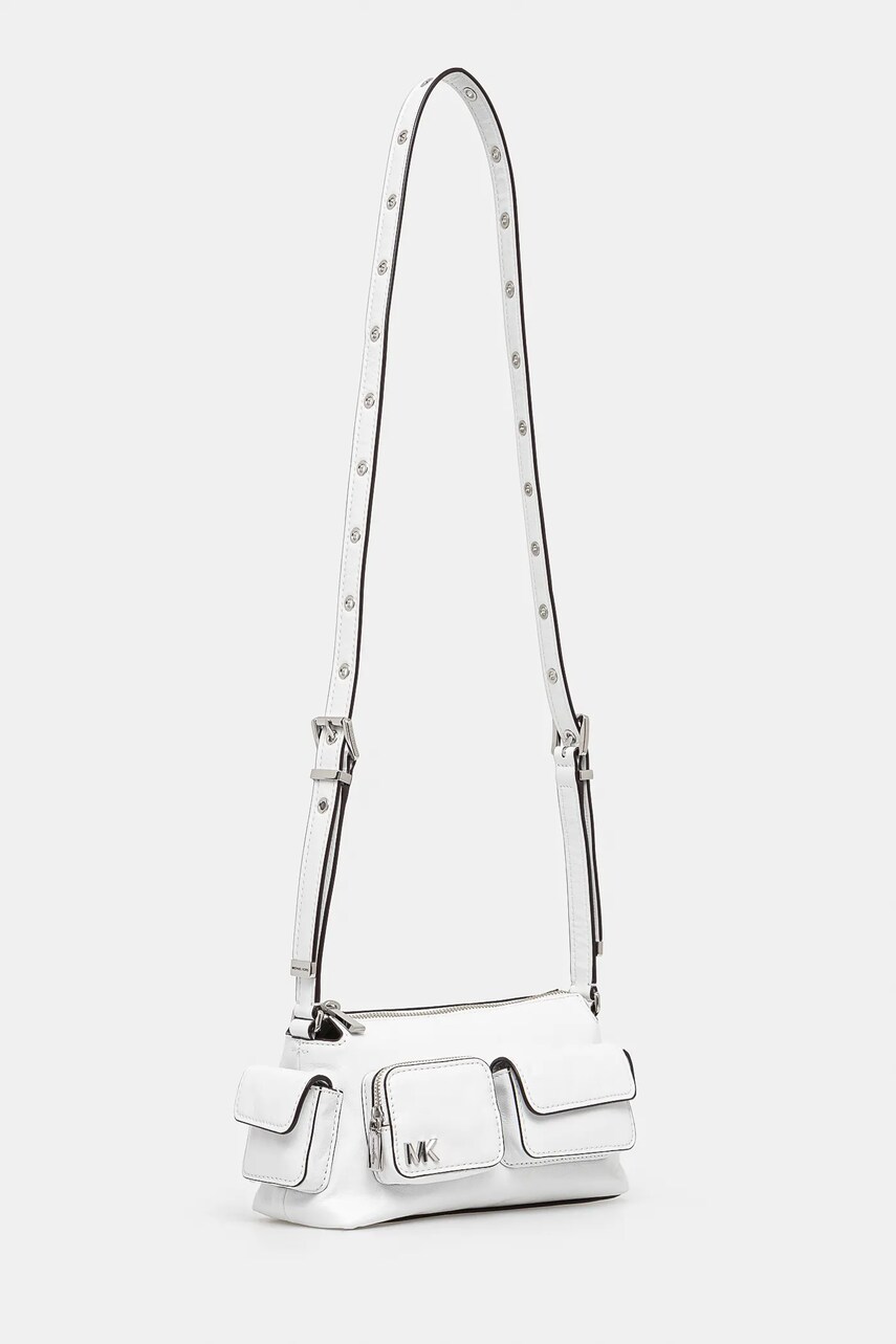 Шкіряна сумочка MICHAEL Michael Kors колір білий 32S5SM3C5Y