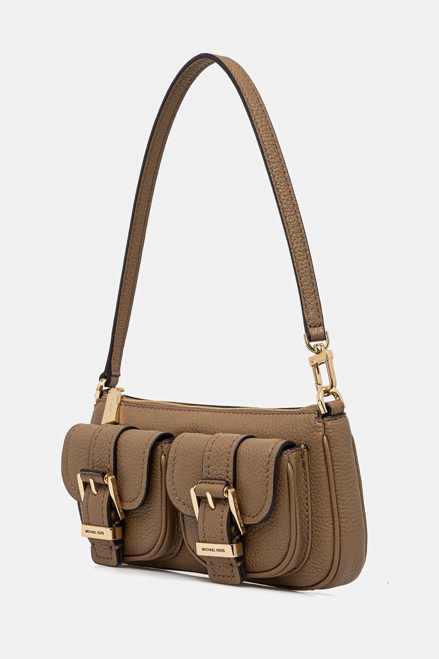 Шкіряна сумочка MICHAEL Michael Kors колір коричневий 32S5GZCU1L