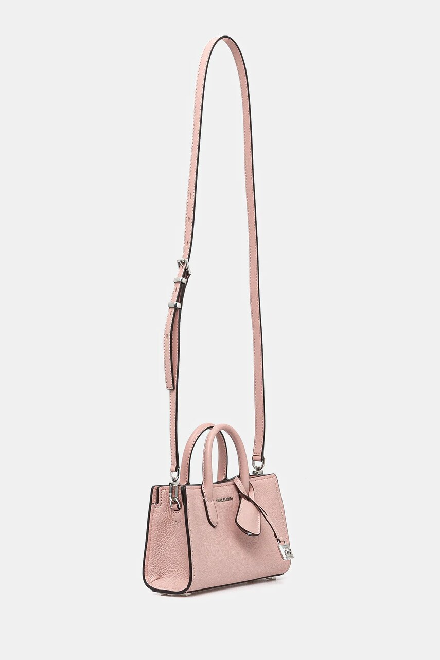 Шкіряна сумочка MICHAEL Michael Kors колір рожевий 32F4SETC0L