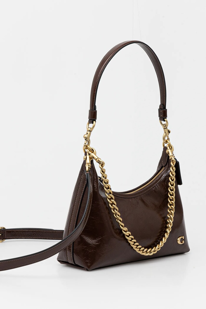 Шкіряна сумочка Coach Juliet колір коричневий CAD75
