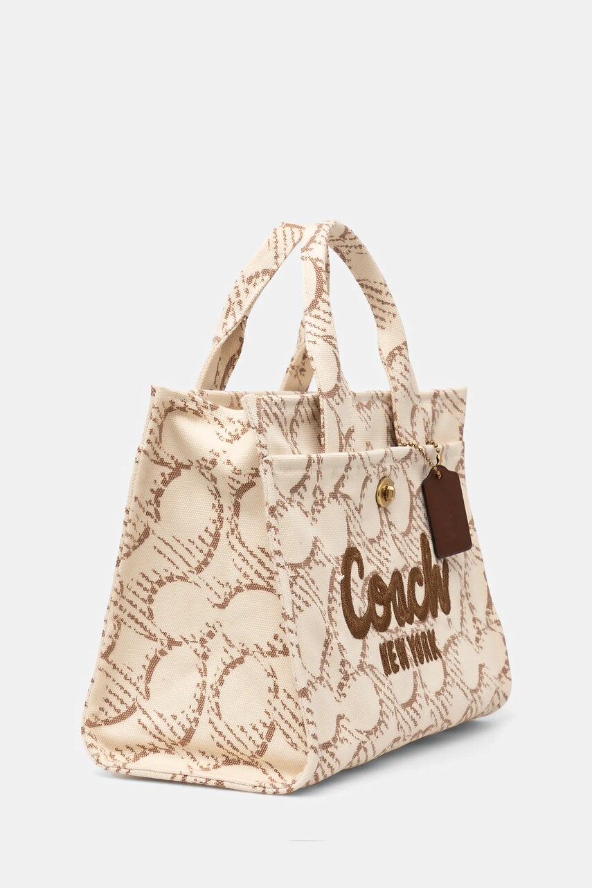 Сумочка Coach колір бежевий CAM70