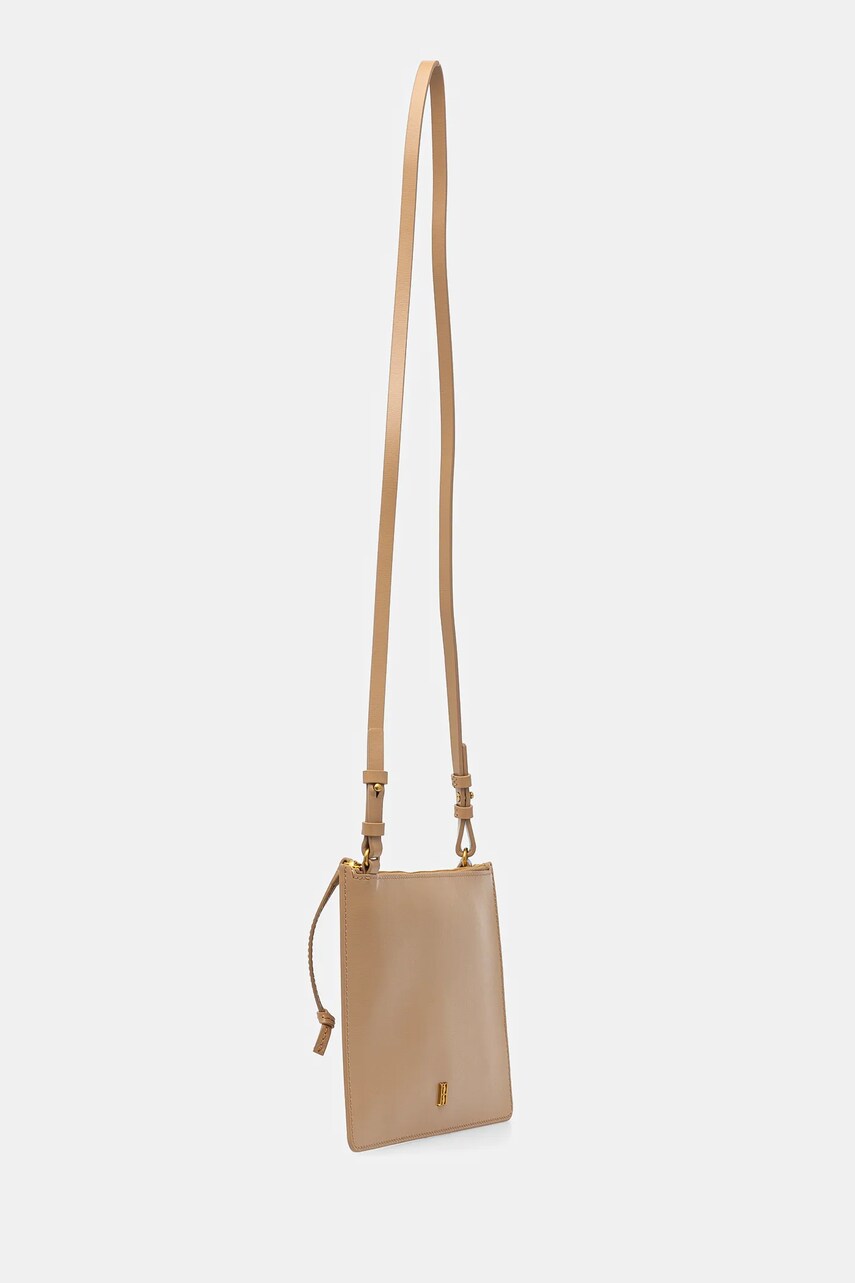Шкіряна сумочка By Malene Birger AYA PURSE колір бежевий 103357
