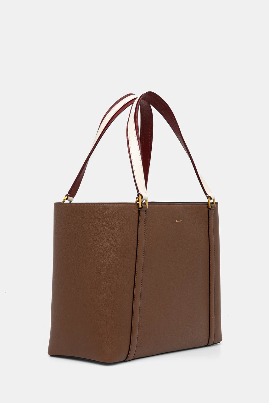 Шкіряна сумочка Bally колір коричневий WAE03W