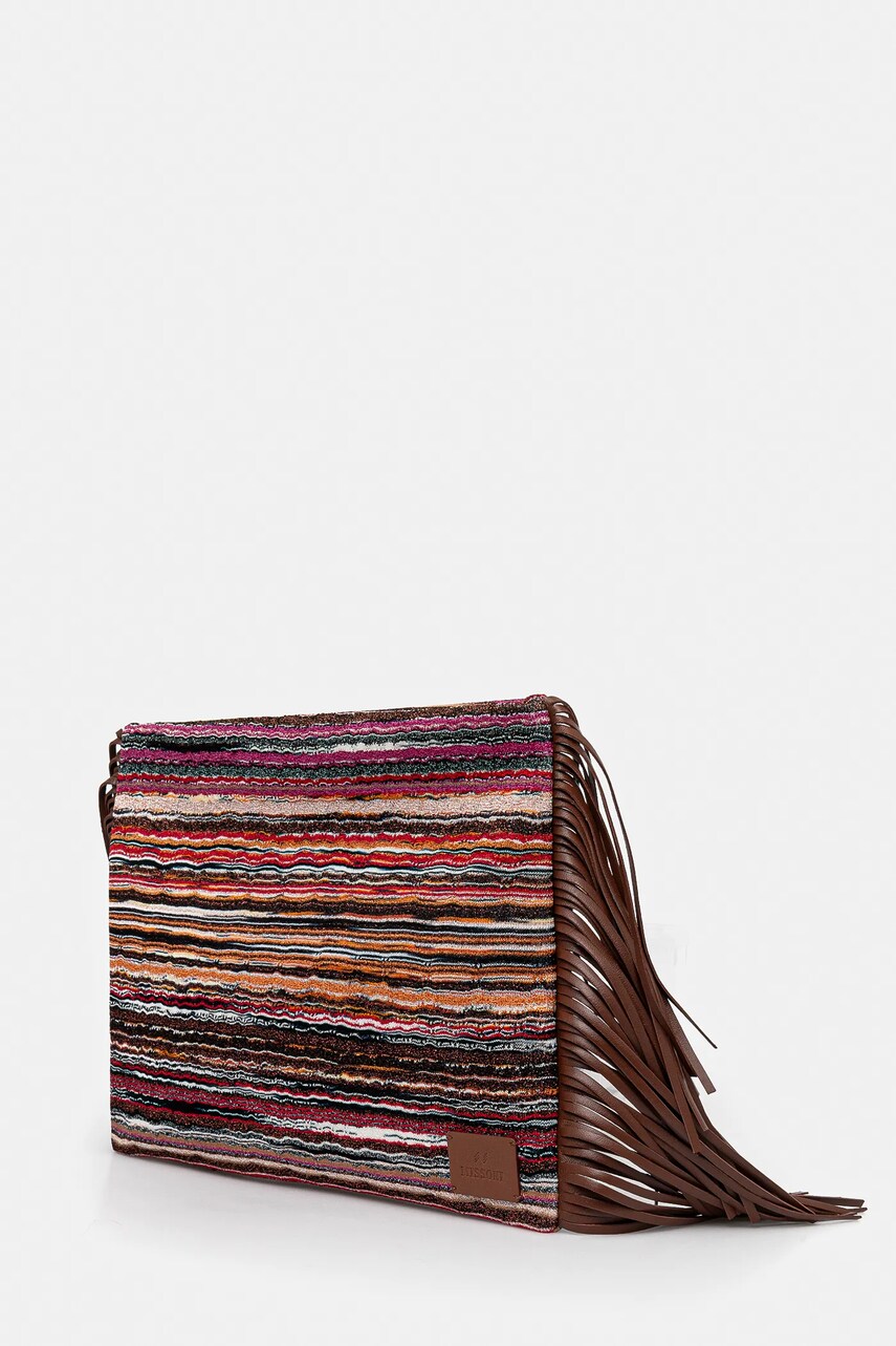 Клатч Missoni Clutch Fringes колір коричневий MI10064F