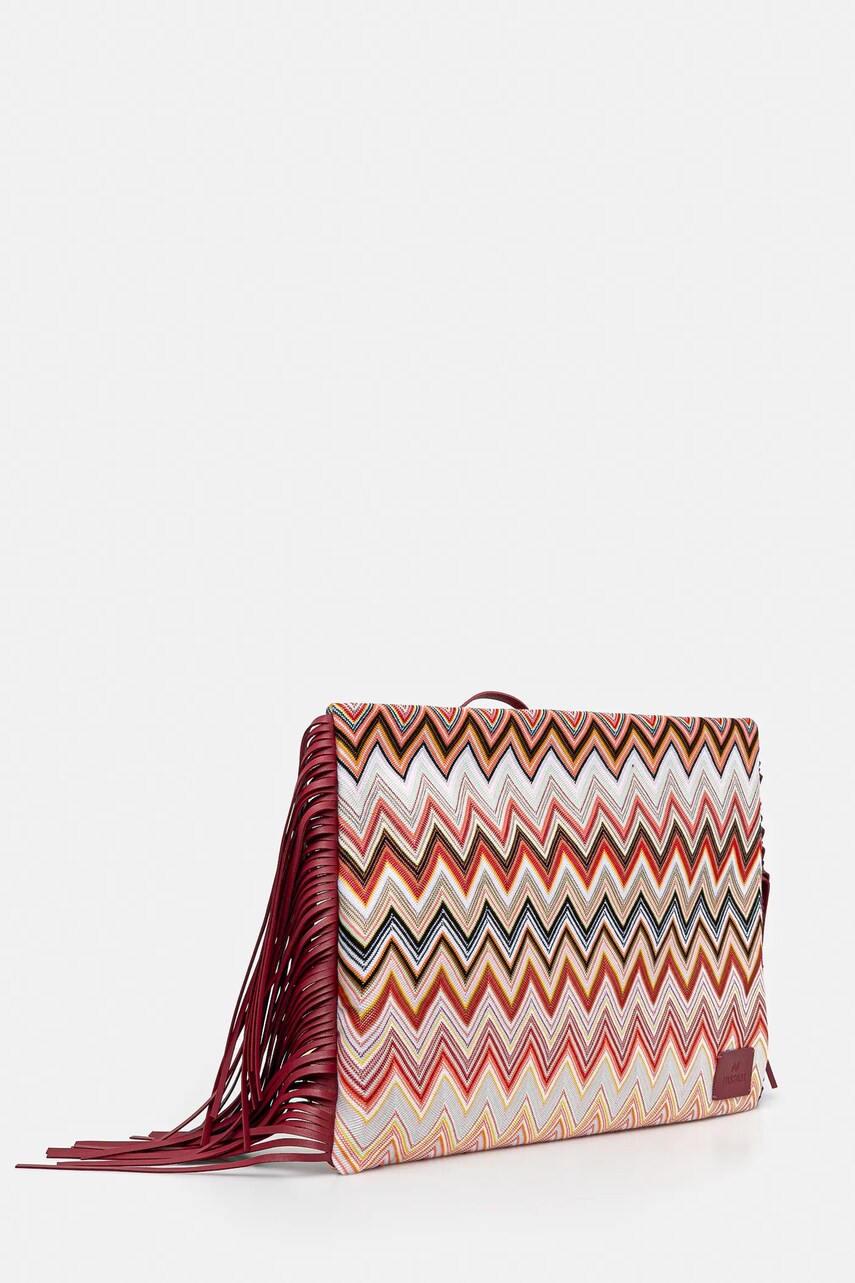 Клатч Missoni Clutch Fringes колір рожевий MI10064F