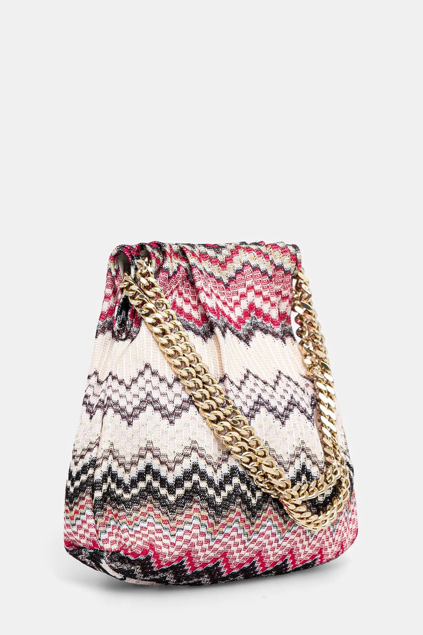 Сумочка Missoni Drawstring Pouch Chain колір рожевий MI10070F