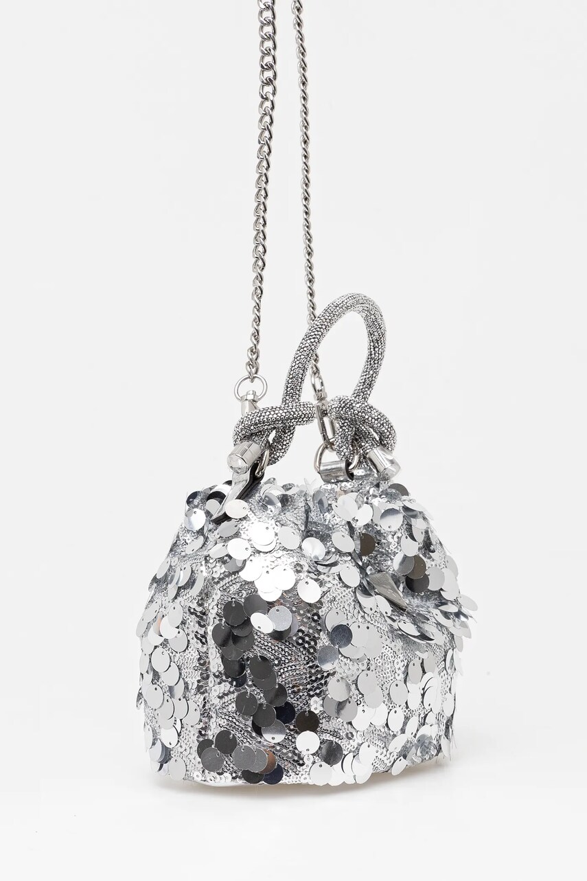 Сумочка Guess HOLIDAY колір срібний HWEY95 38750