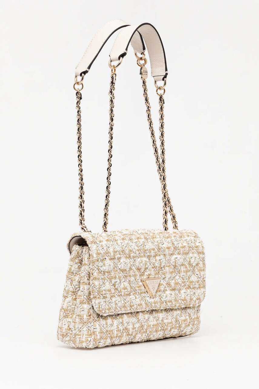 Сумочка з домішкою вовни Guess GIULLY колір золотий HWGM87 48200