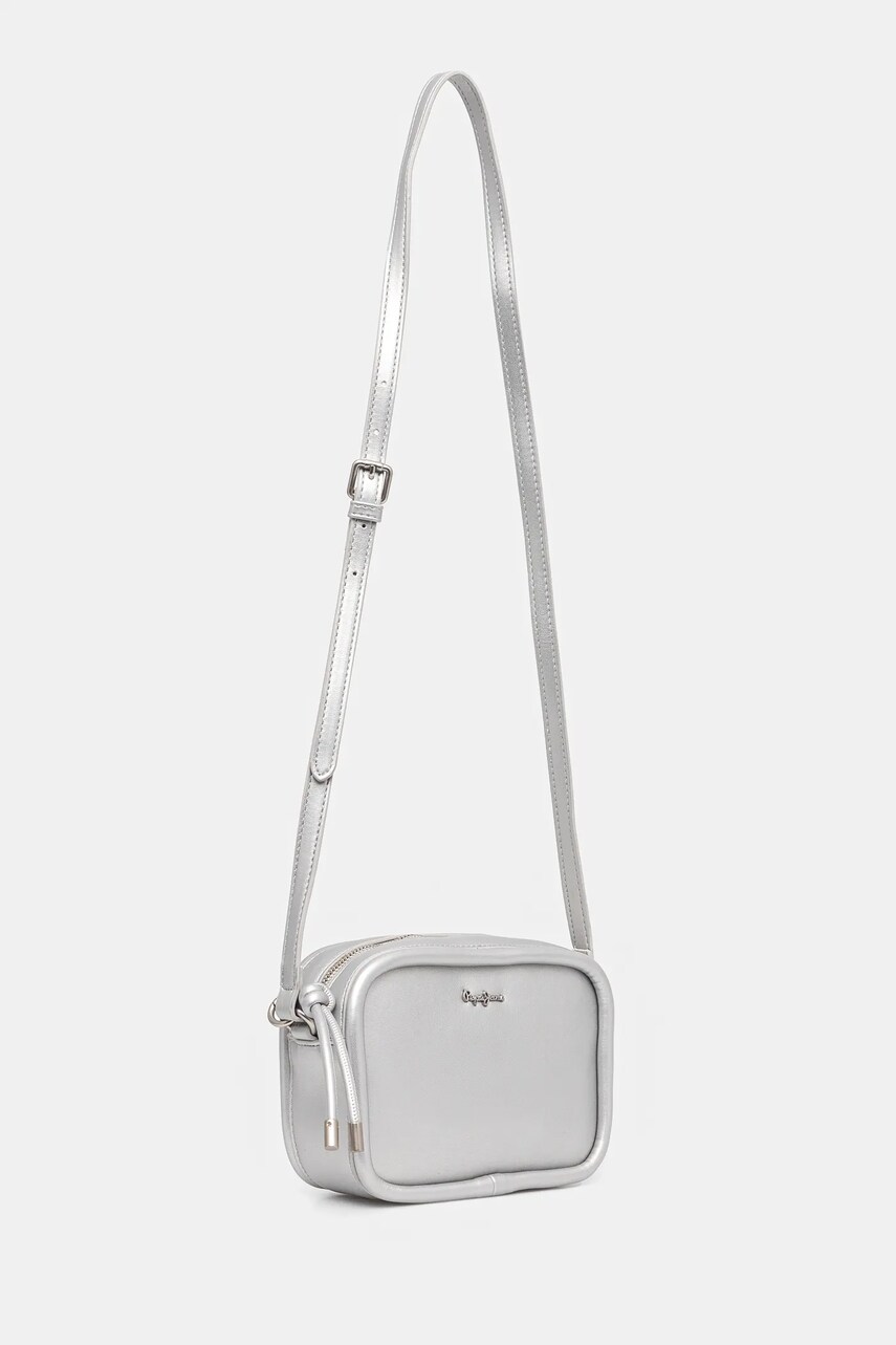 Сумочка Pepe Jeans BRIANAE METAL колір срібний PL031646