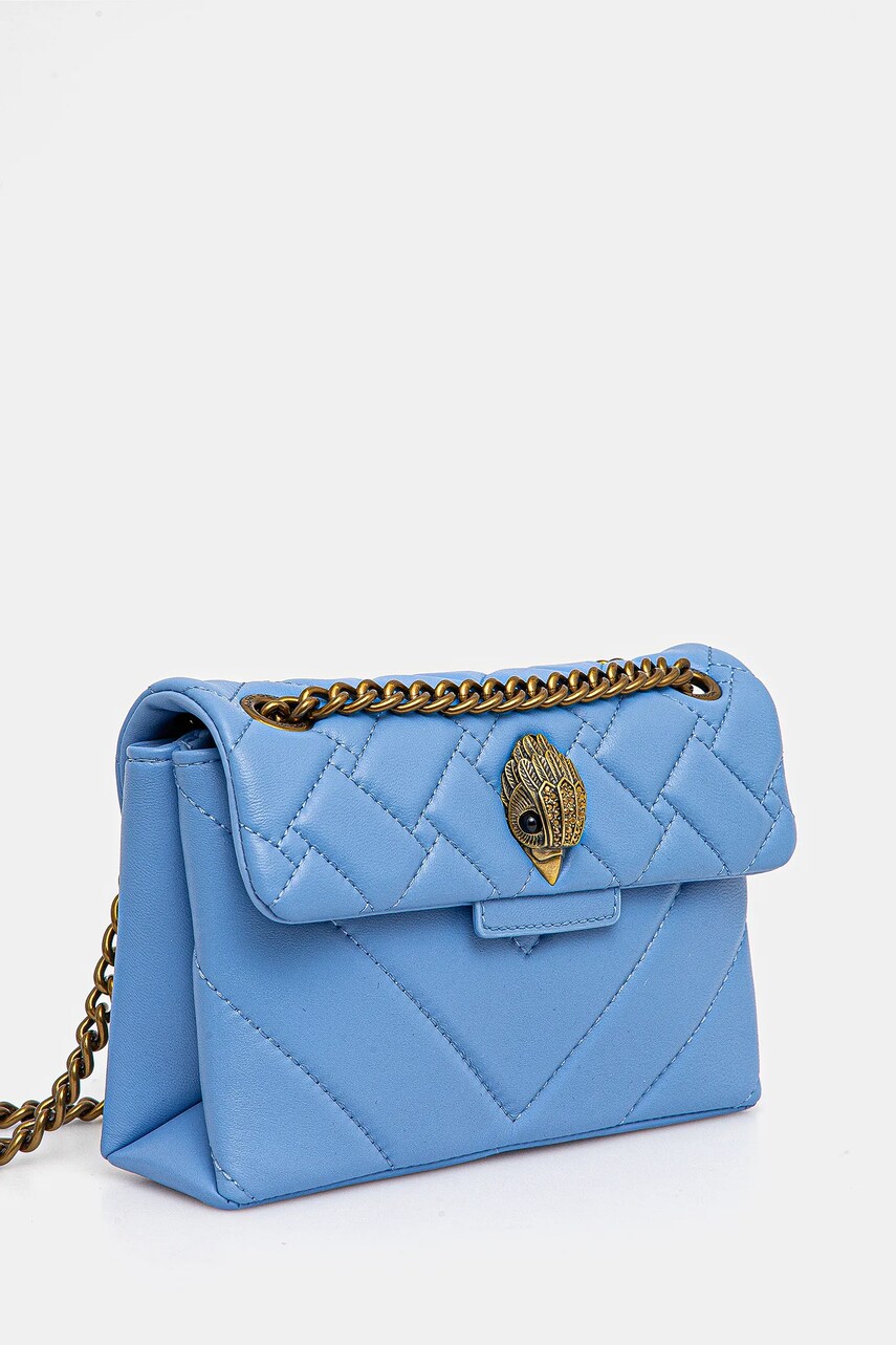 Шкіряна сумочка Kurt Geiger London KENSINGTON колір фіолетовий 4372882109