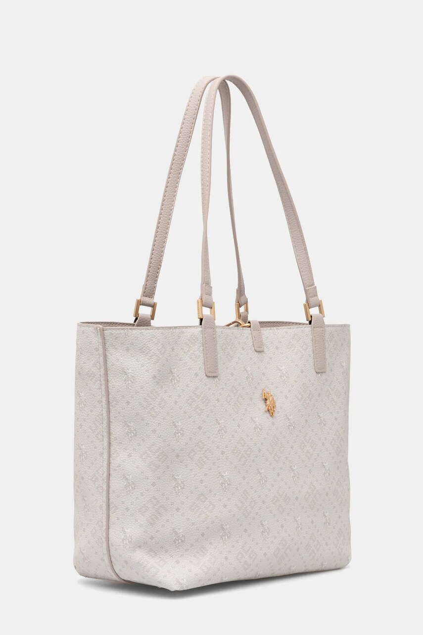 Двостороння сумочка U.S. Polo Assn. Malibu колір бежевий BEUM08707WVP