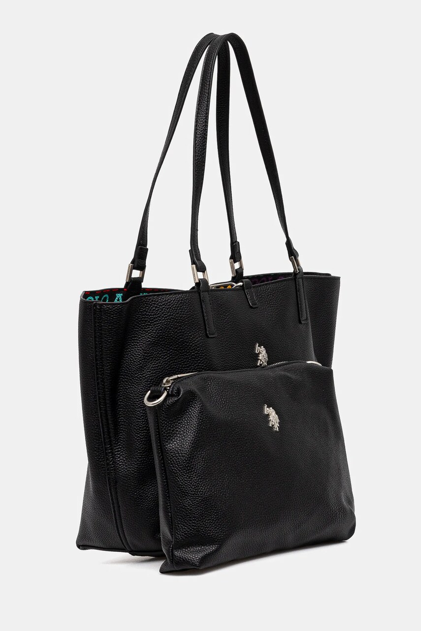 Двостороння сумочка U.S. Polo Assn. Rogersville колір чорний BEURR8709WVP