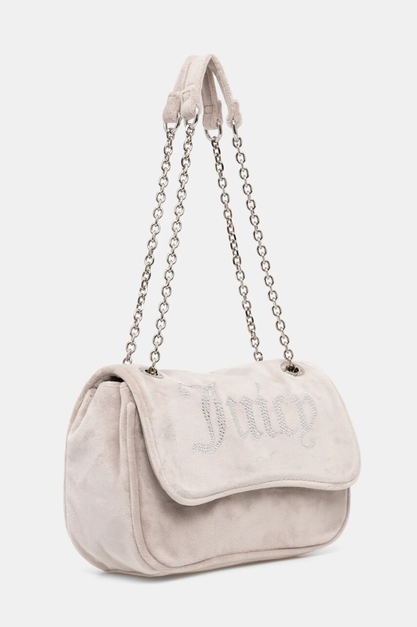 Велюрова сумочка Juicy Couture Kimberly колір бежевий BEJQL8762WPO