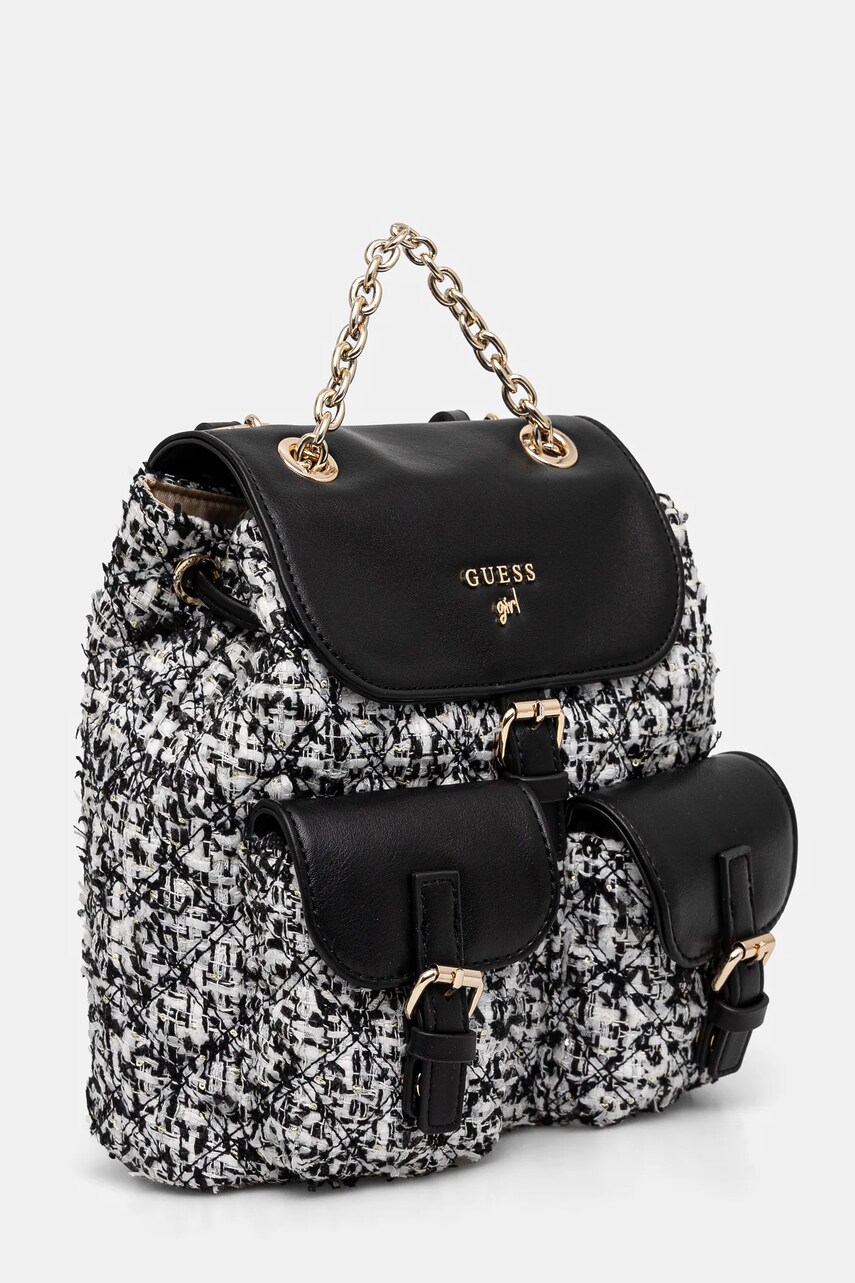 Рюкзак Guess Girl колір чорний малий візерунок J5RZ41 WGYE0