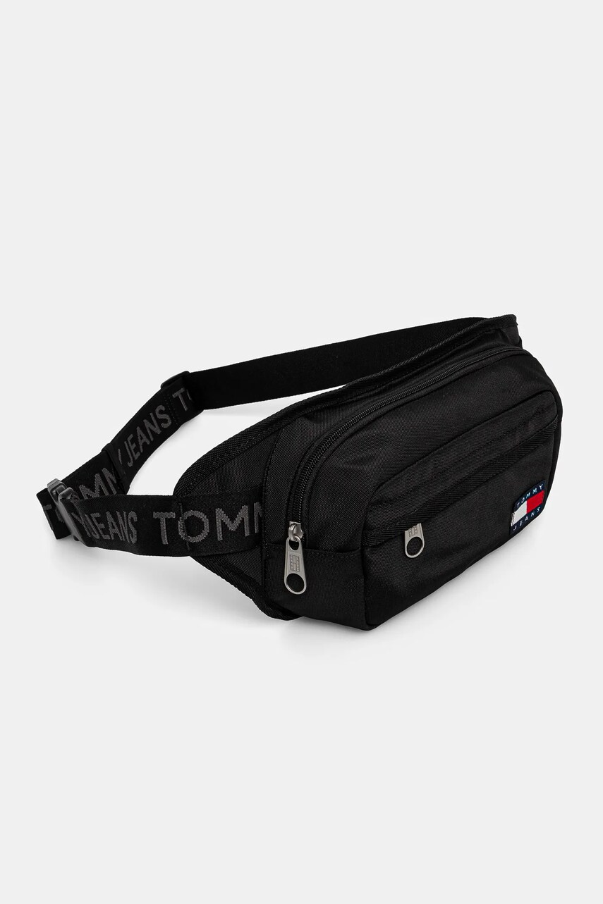 Сумка на пояс Tommy Jeans колір чорний AM0AM12919