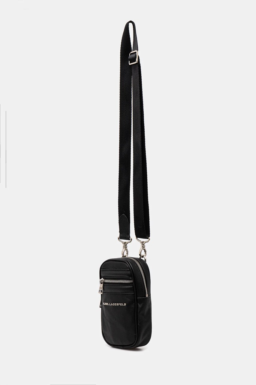 Шкіряна сумка Karl Lagerfeld колір чорний 551455.815922
