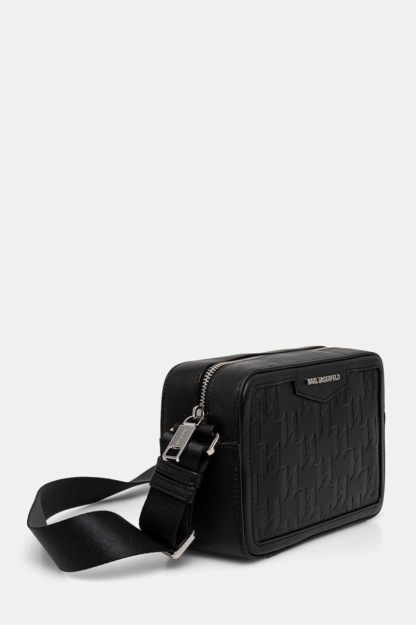 Шкіряна сумка Karl Lagerfeld K/LOOM колір чорний A1M30067