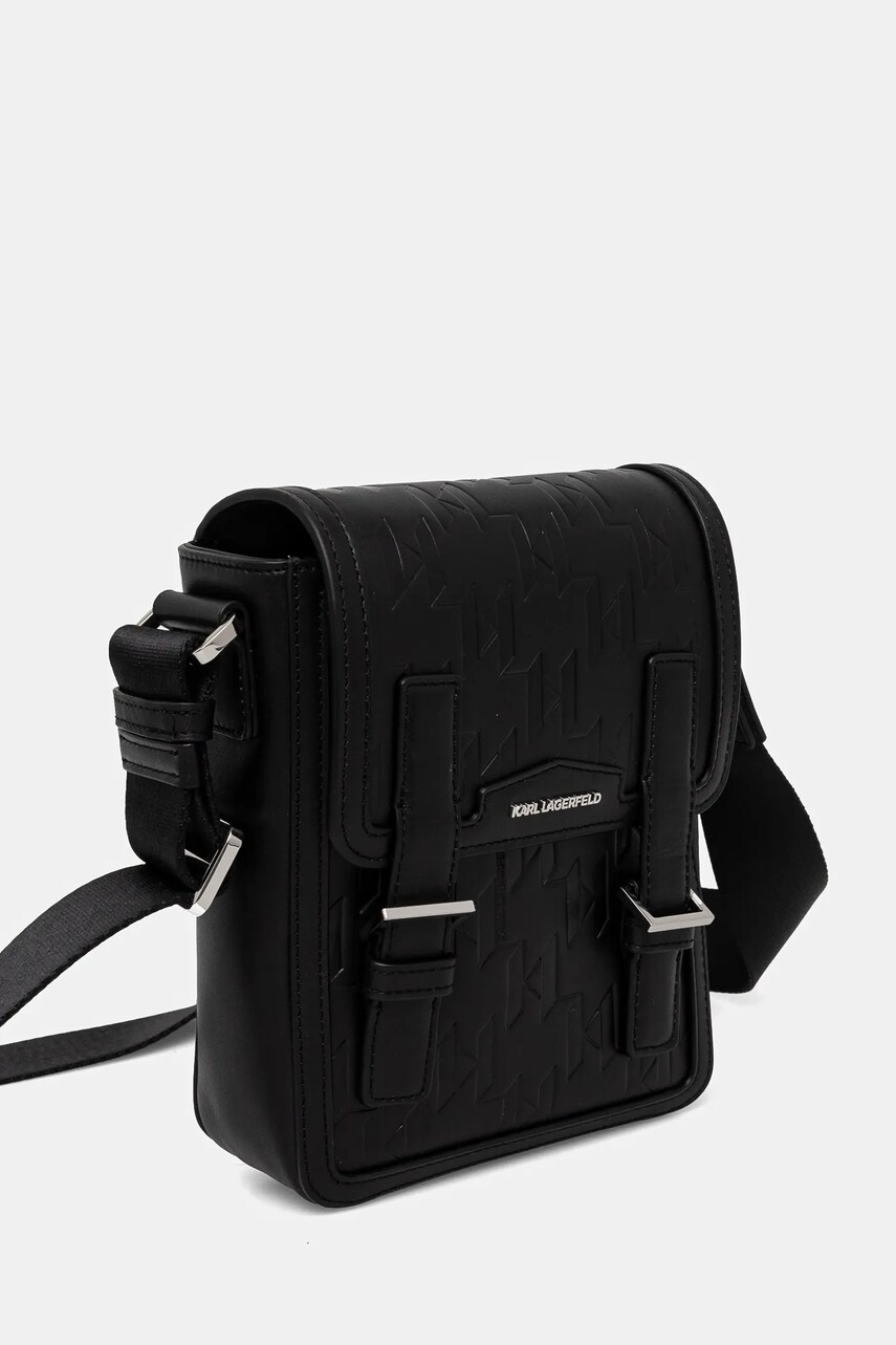 Шкіряна сумка Karl Lagerfeld K/LOOM колір чорний A1M30095