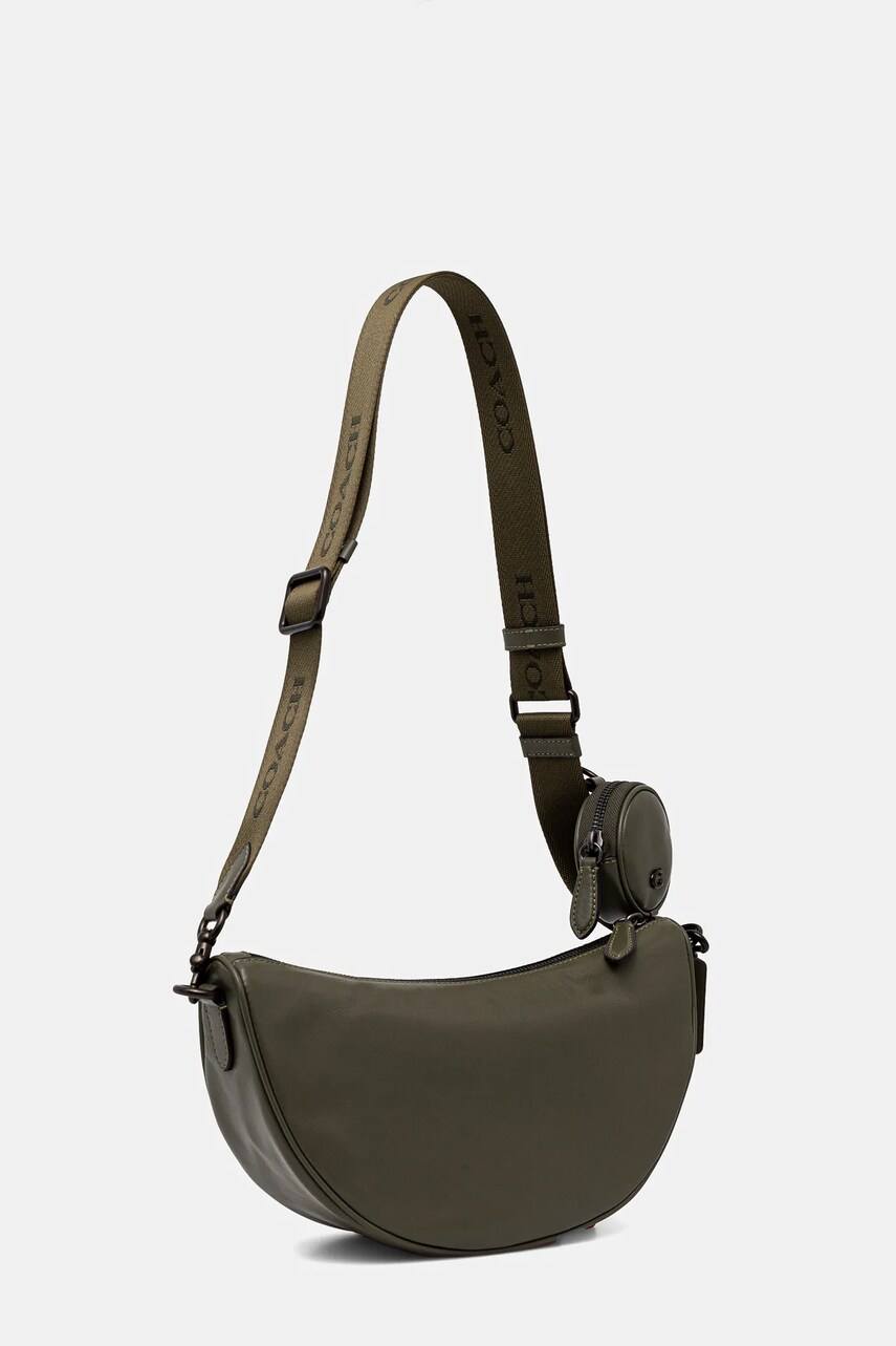 Сумка Coach колір зелений CY754