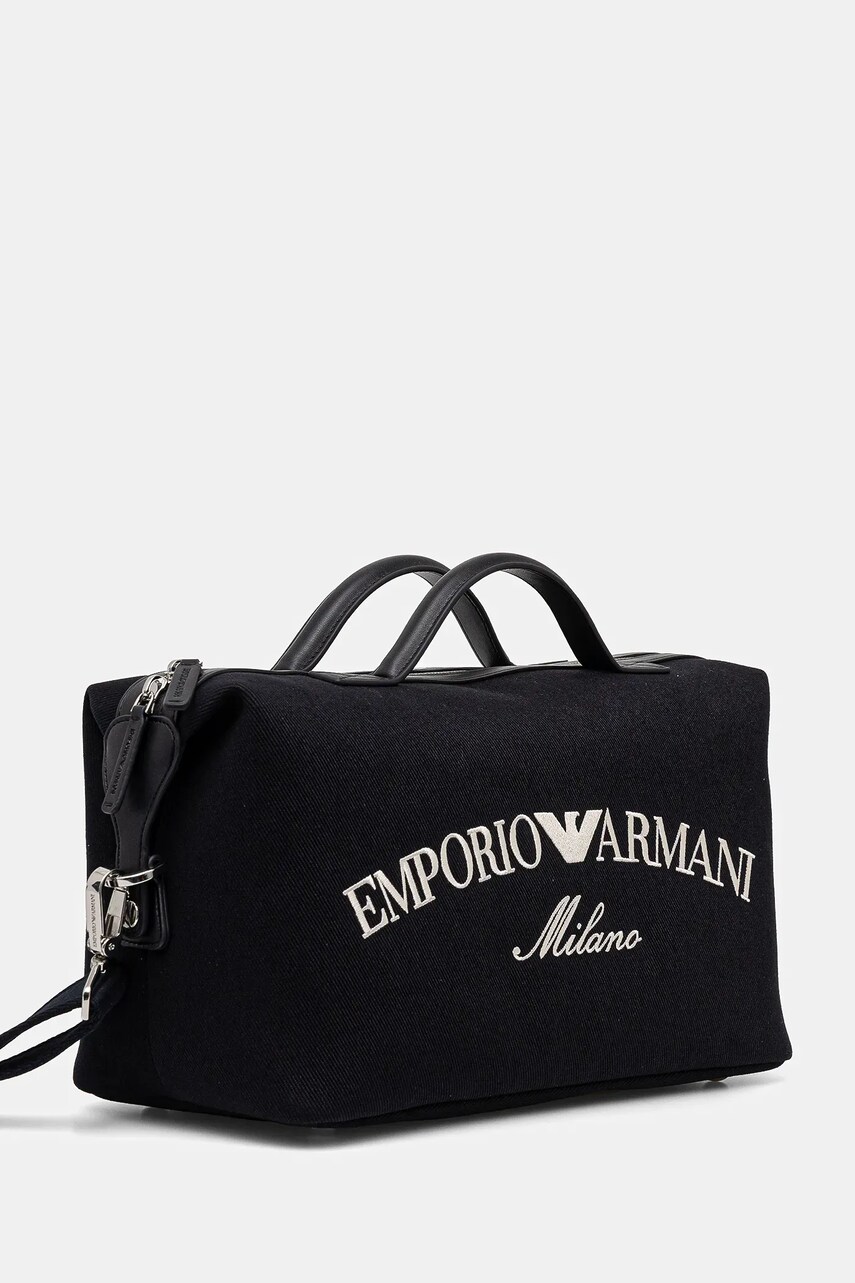 Бавовняна сумка Emporio Armani колір синій EM001618 AF14671