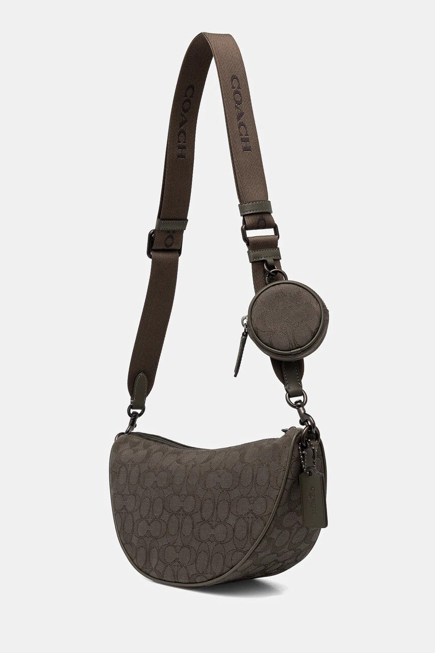 Сумка Coach колір зелений CAH95