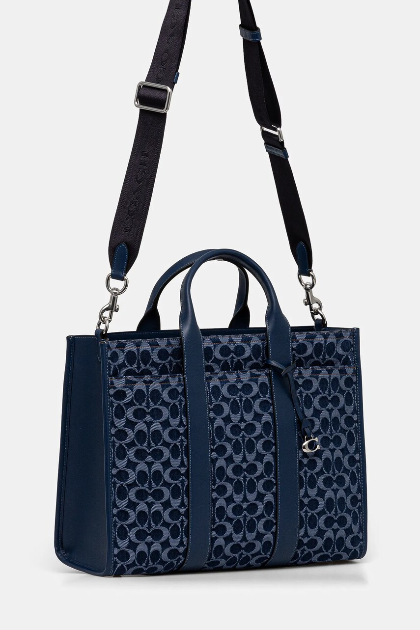 Сумка Coach колір синій CAS25